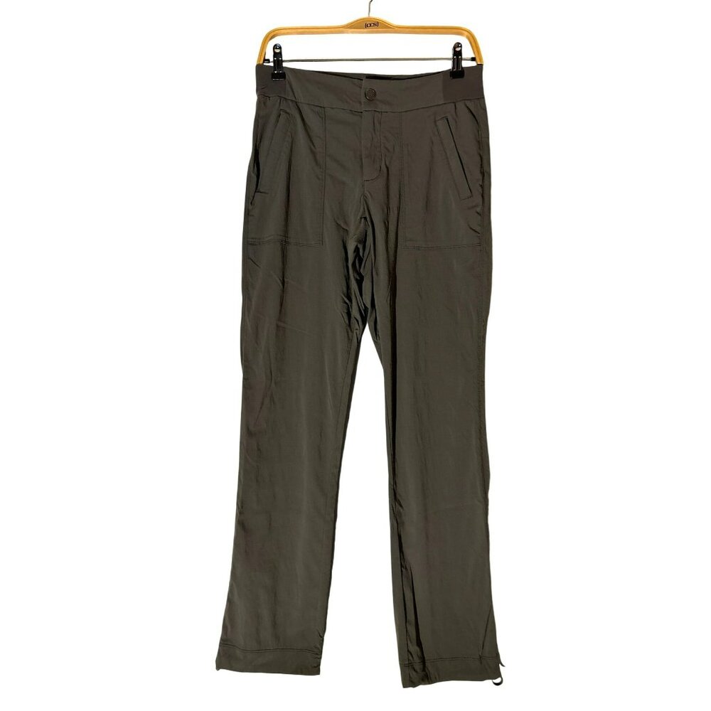 Athleta Trekkie Hike Pant Olive Green Nylon/Spandex Blend Size 4